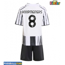 Juventus Teun Koopmeiners #8 Heimtrikotsatz Kinder 2025-26 Kurzarm (+ Kurze Hosen)